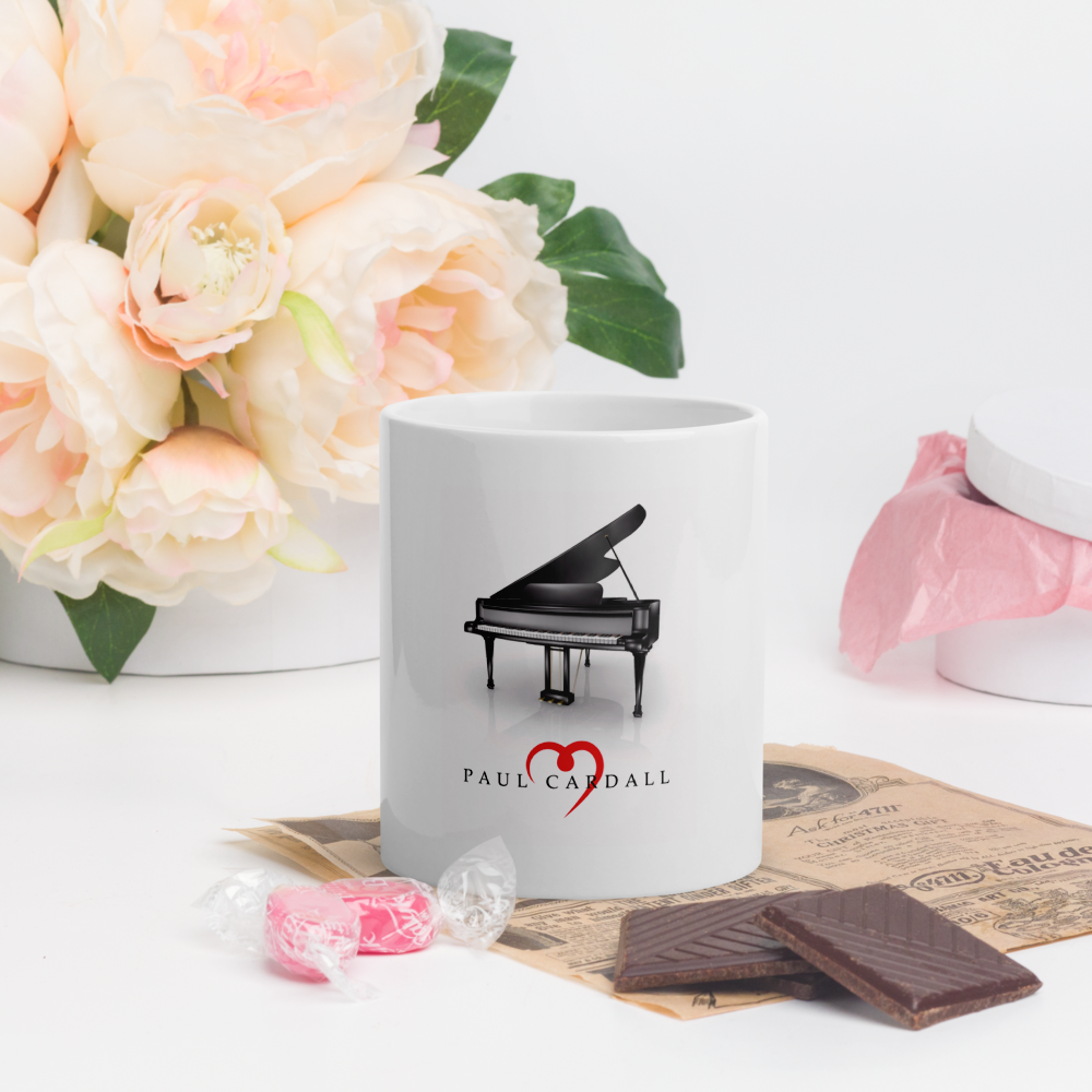 Paul Cardall white glossy mug