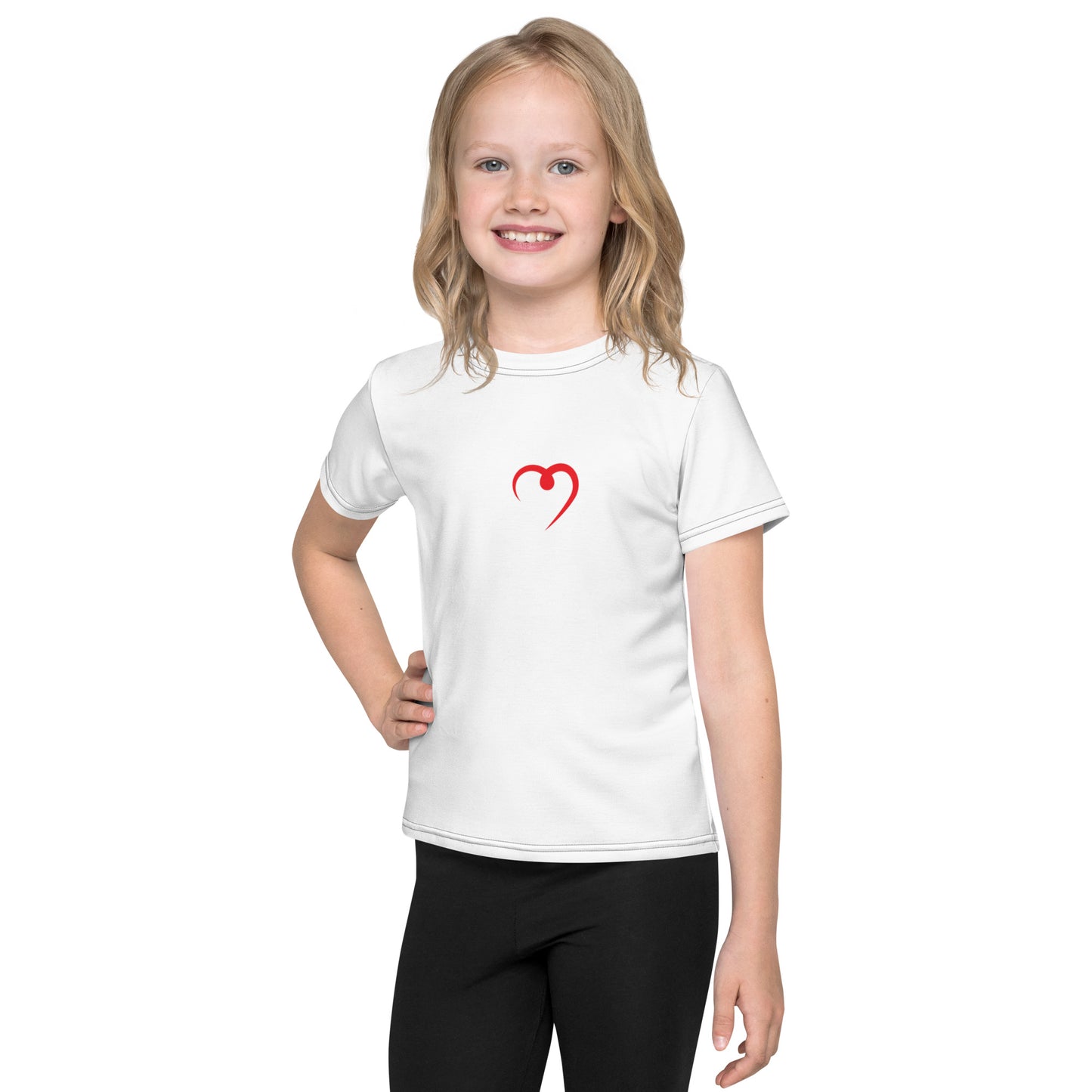 Heart Kids crew neck t-shirt