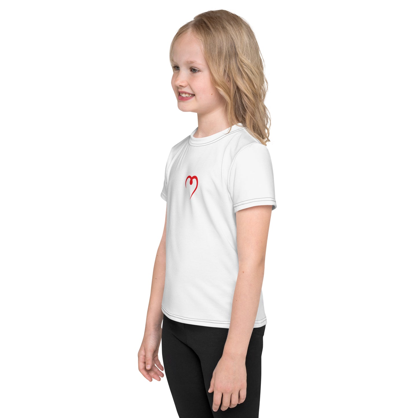 Heart Kids crew neck t-shirt