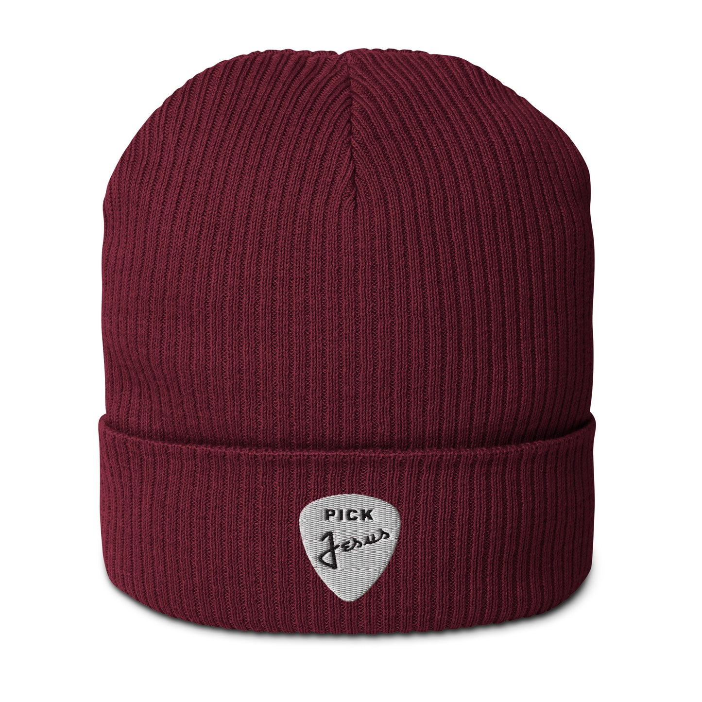 Pic Jesus Organic ribbed beanie